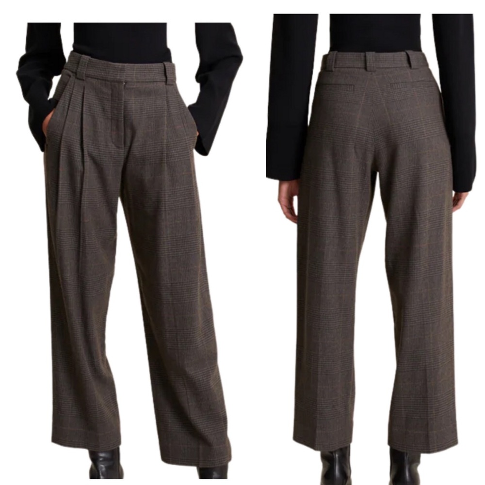 A.L.C. Franklin Tailored Crop Pant Charcoal Grey Gray Multi Wool Blend SZ 2 NEW - Picture 1 of 15